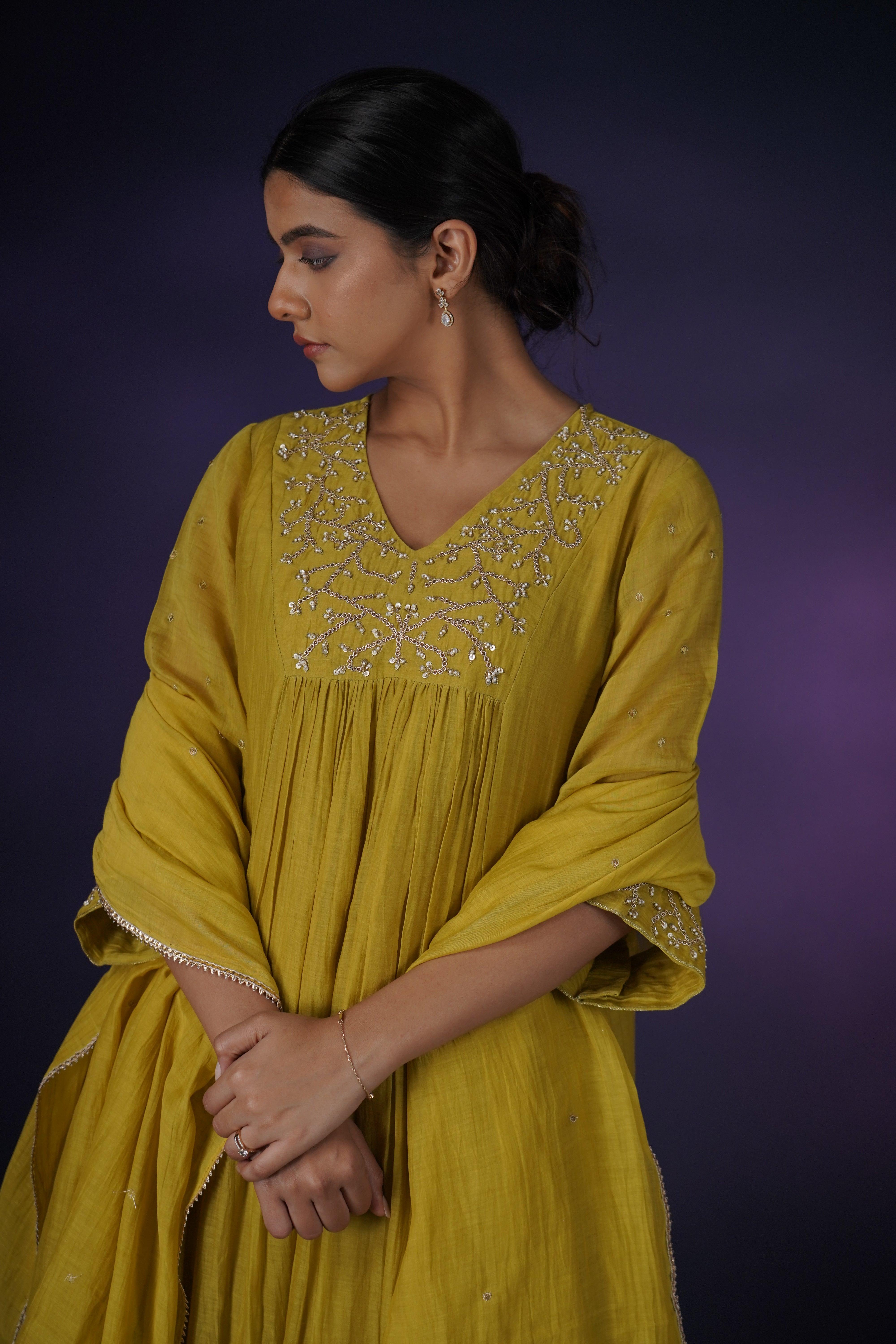 Lime Yellow Kurta Set