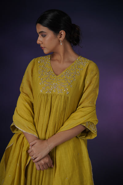 Lime Yellow Kurta Set