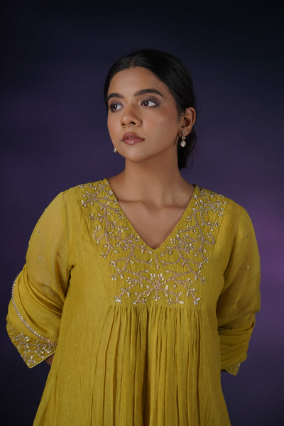 Lime Yellow Kurta Set