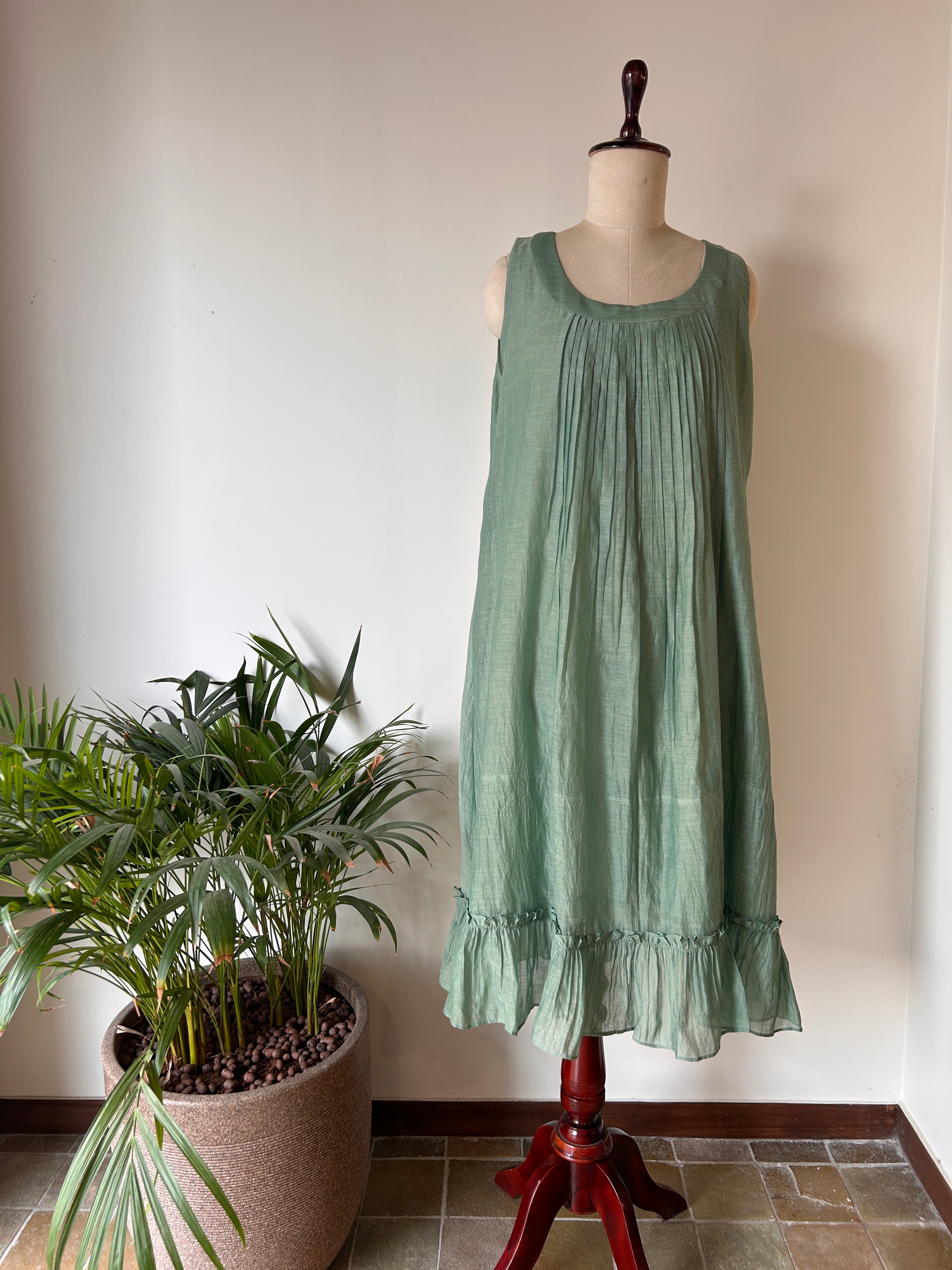 Sage Frill Dress