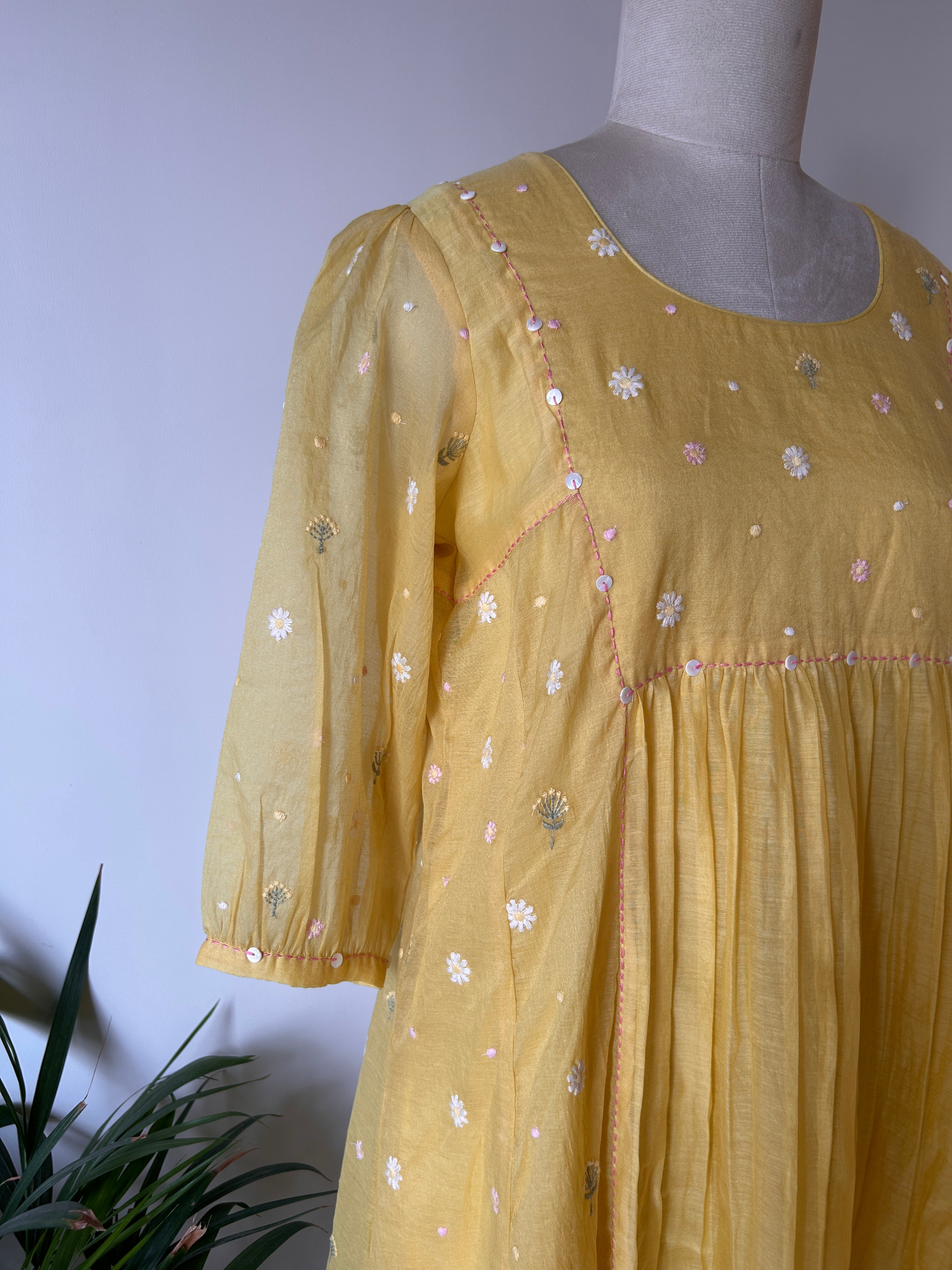 Yellow Floral Dress