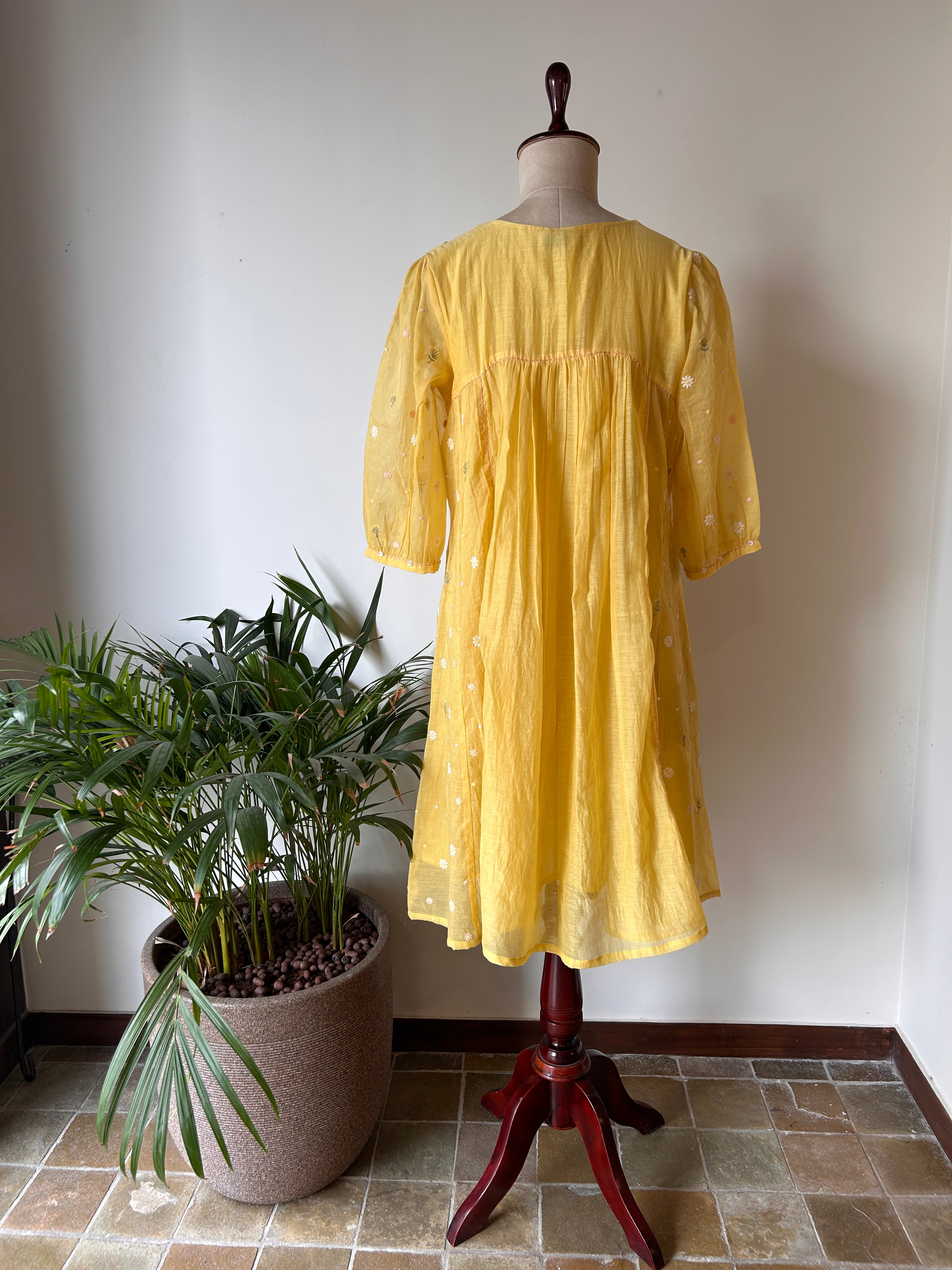 Yellow Floral Dress