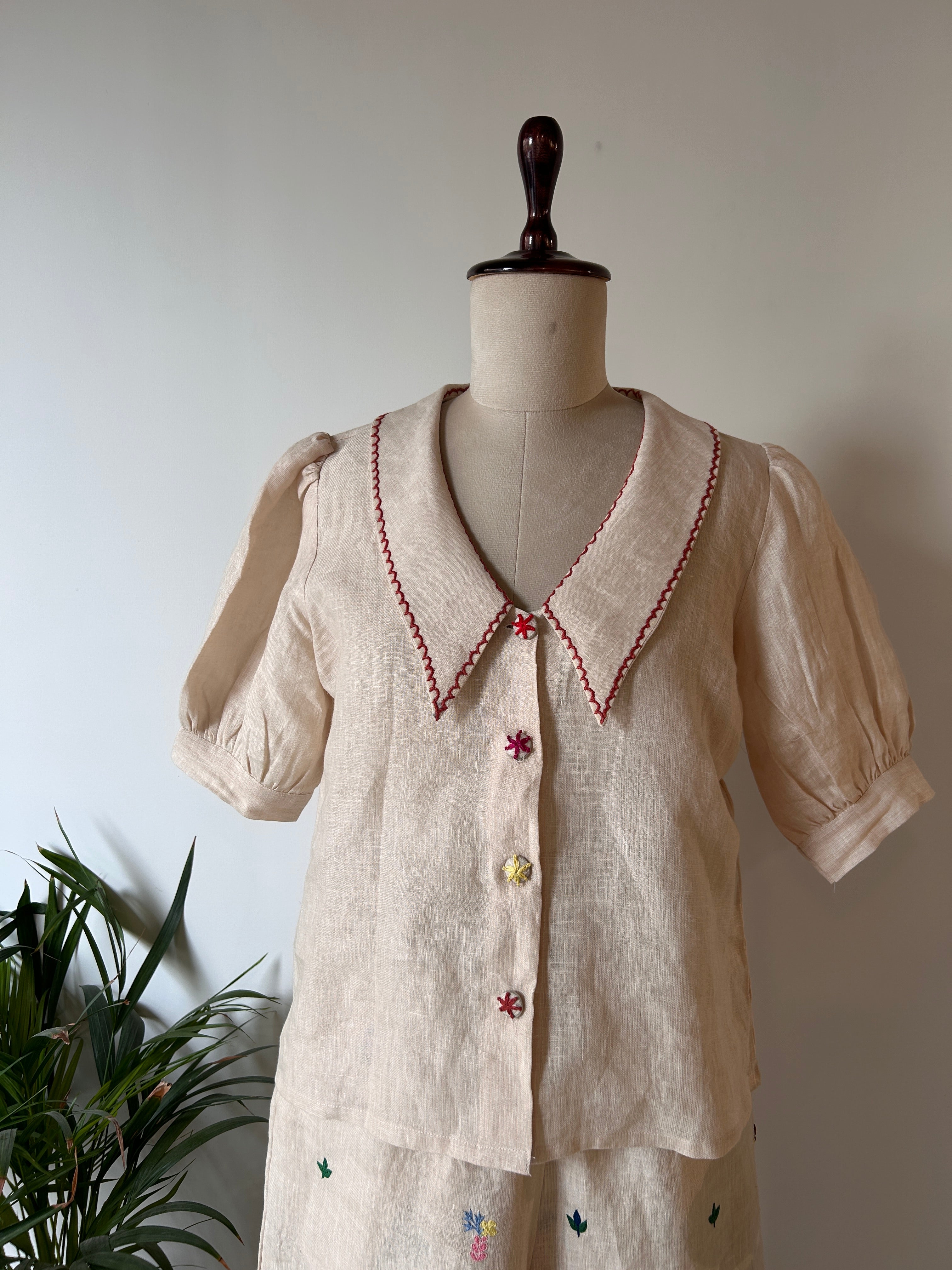 Ivory Linen Co-Ord Set