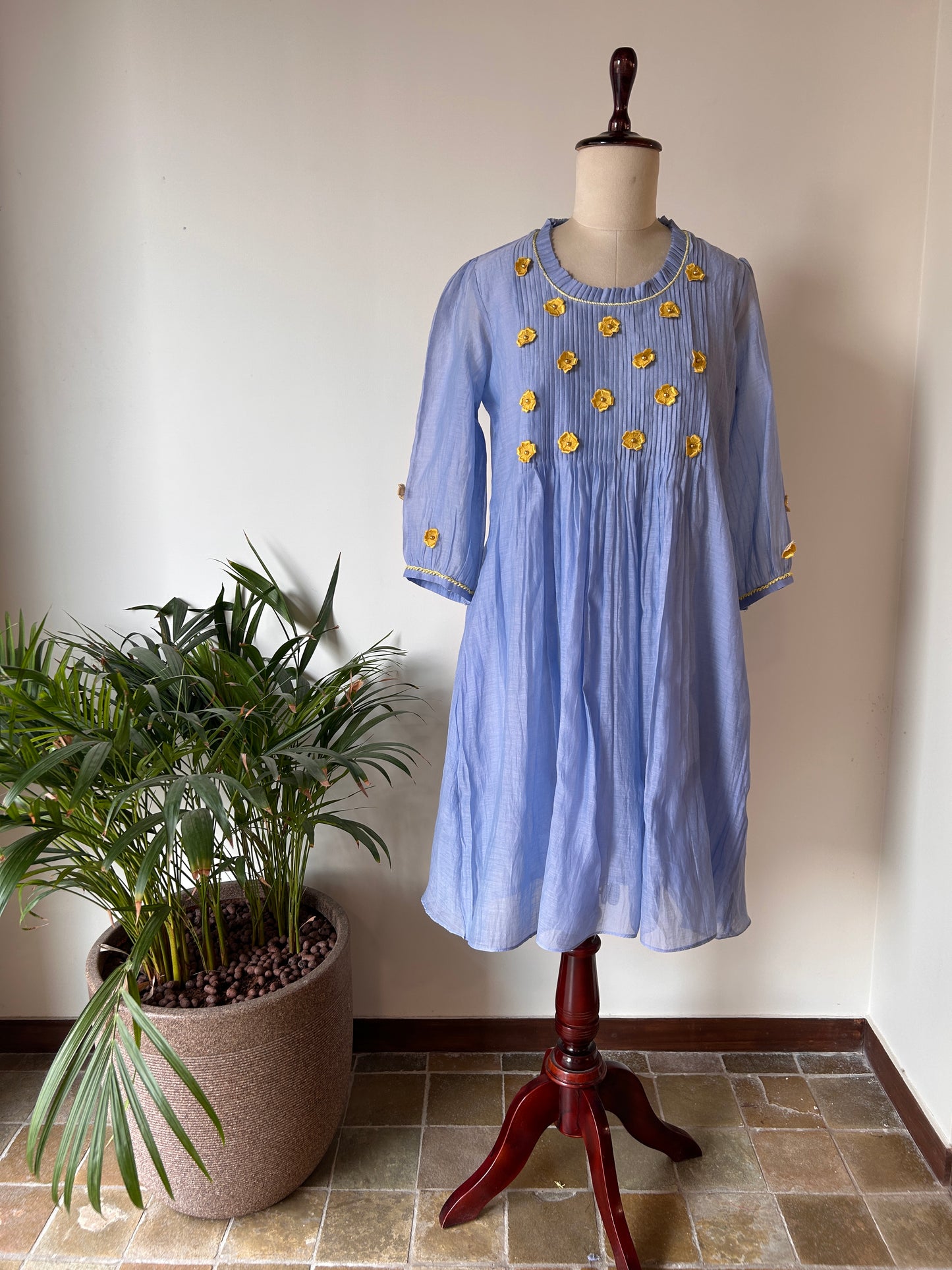 Lilac Pleated Dress
