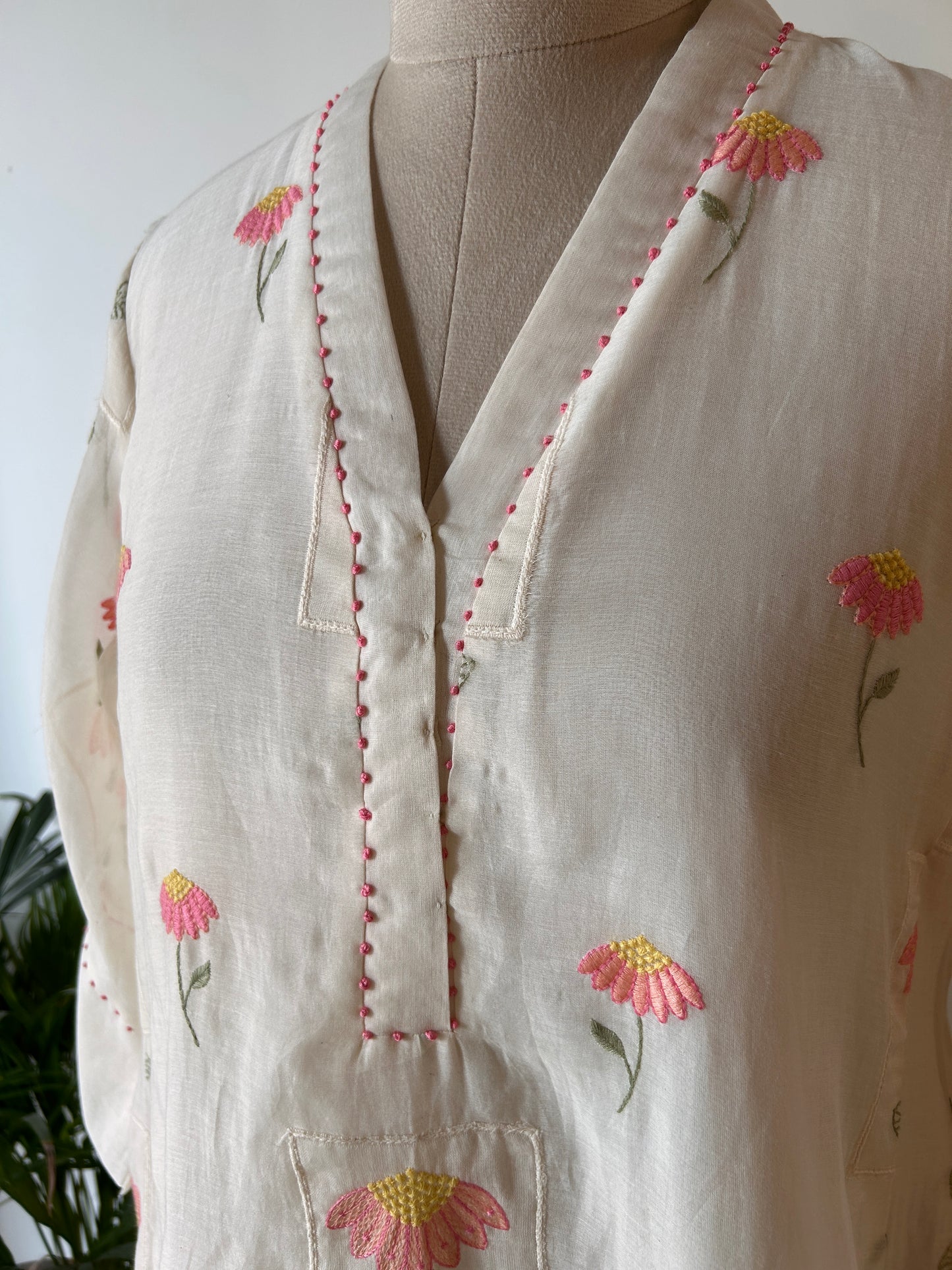 Ivory A-line Kurta